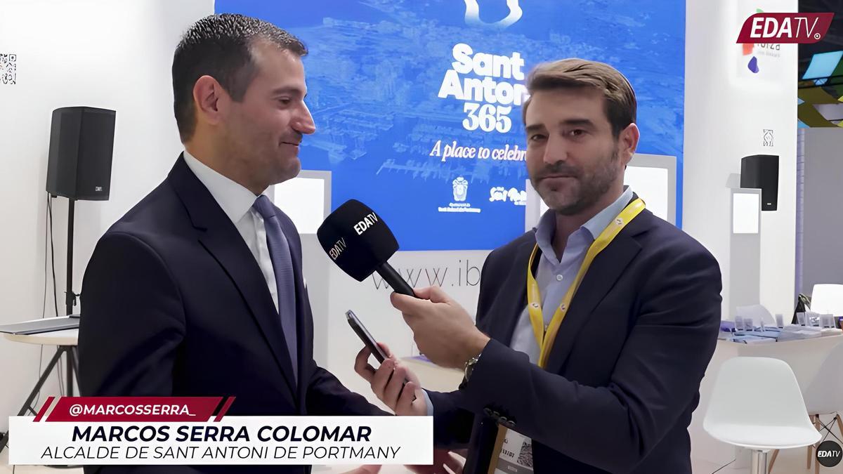 Marcos Serra junto a Javier Negre, durante la entrevista.