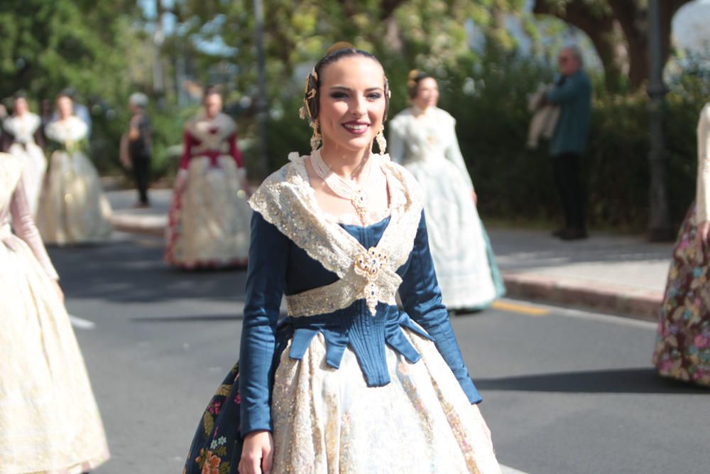 Homenaje a la Senyera de la agrupación de Fallas del Marítim