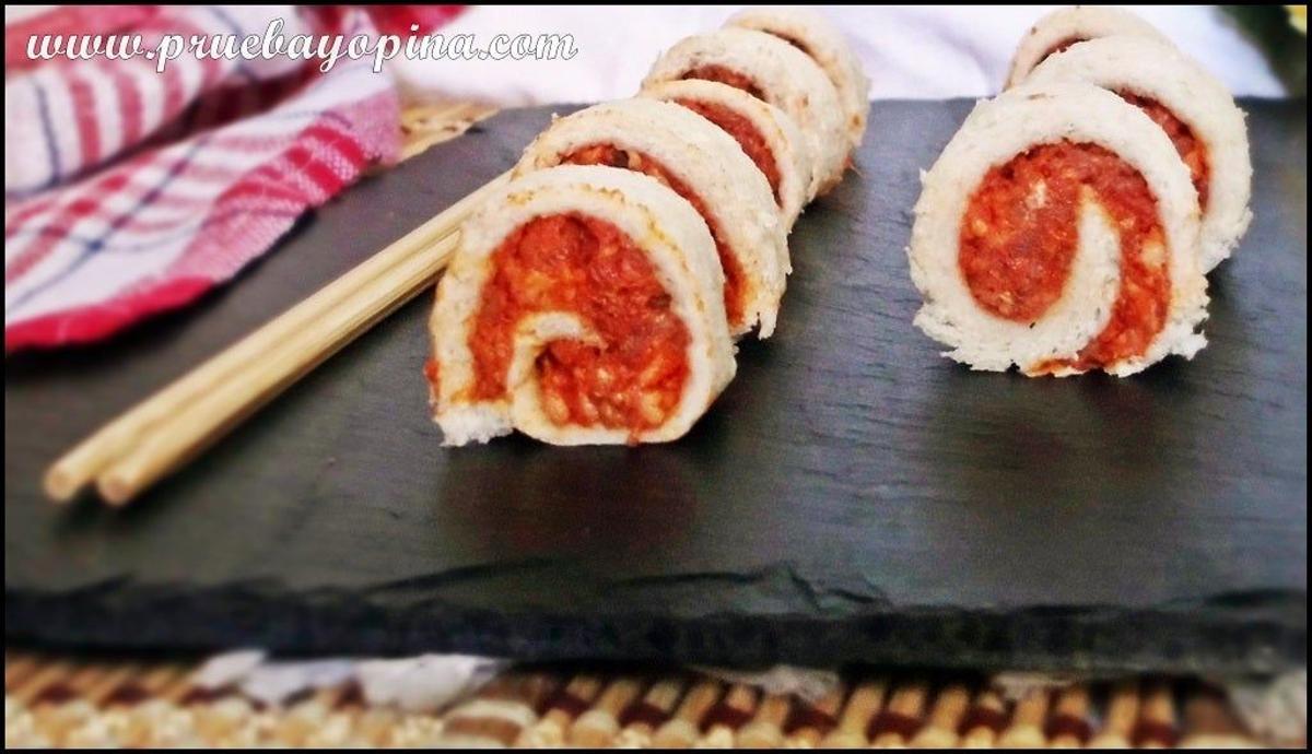 Sushi de chorizo