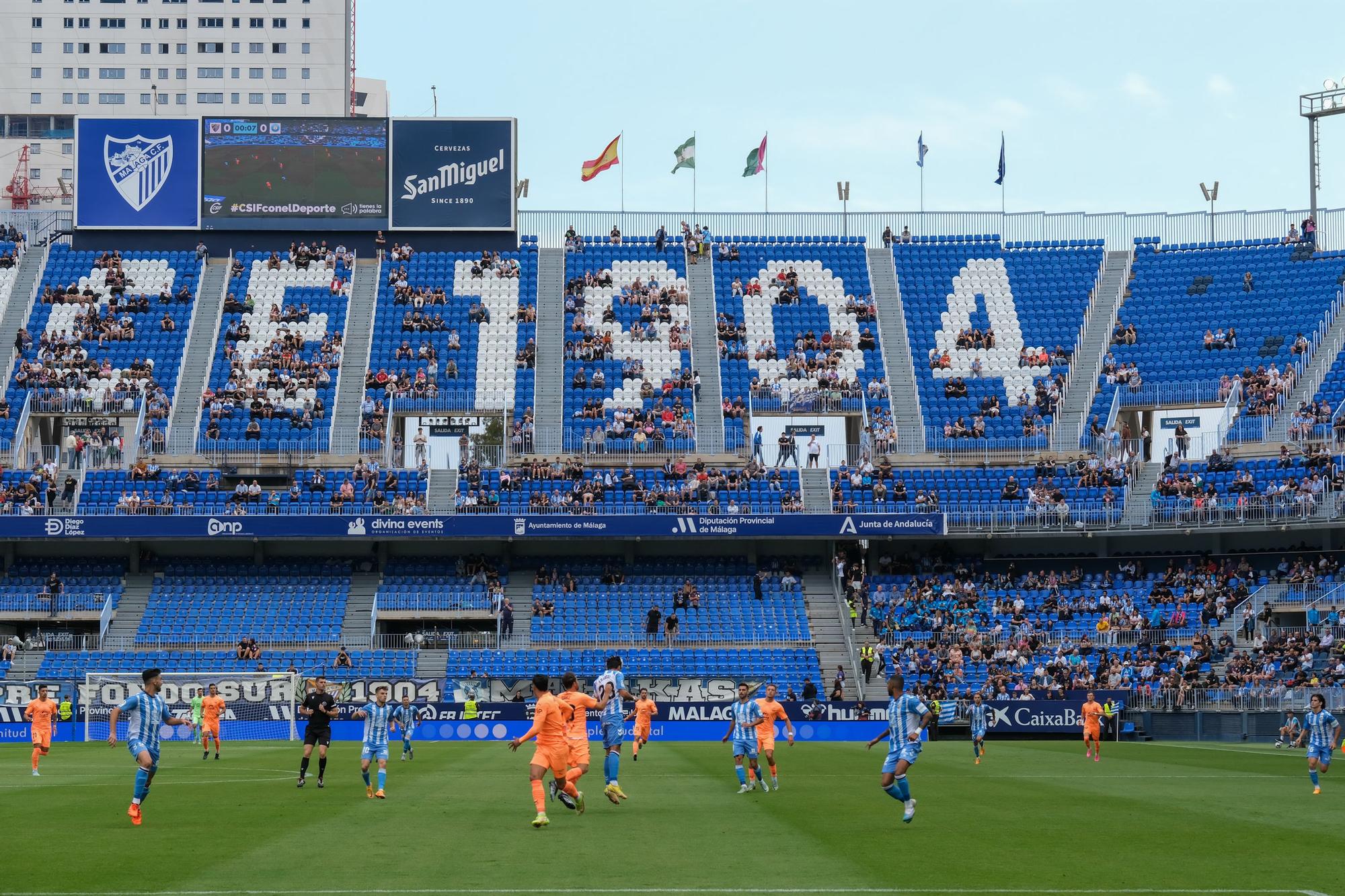 El Málaga CF - UD Ibiza, último partido de la Liga 22/23, en imágenes