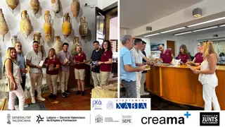 Xàbia impulsa junto al alumnado del taller de empleo de Creama un "escape room" y juegos educativos para dinamizar el turismo familiar