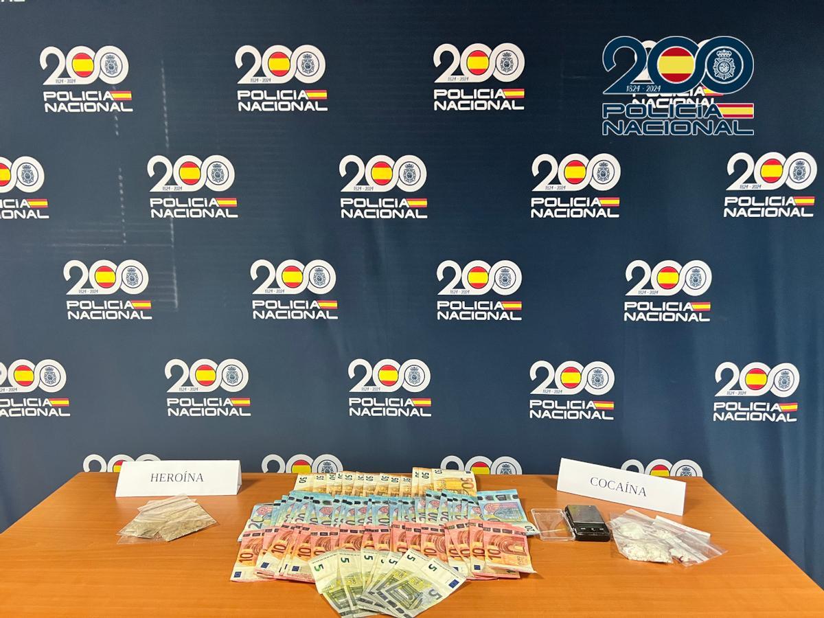 El material incautado en la operación desarrollada en Almassora.