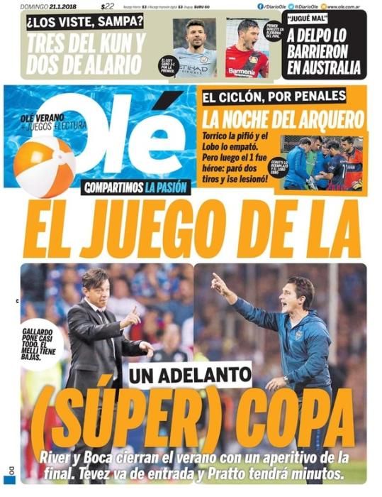 Portadas domingo 21 de enero de 2018