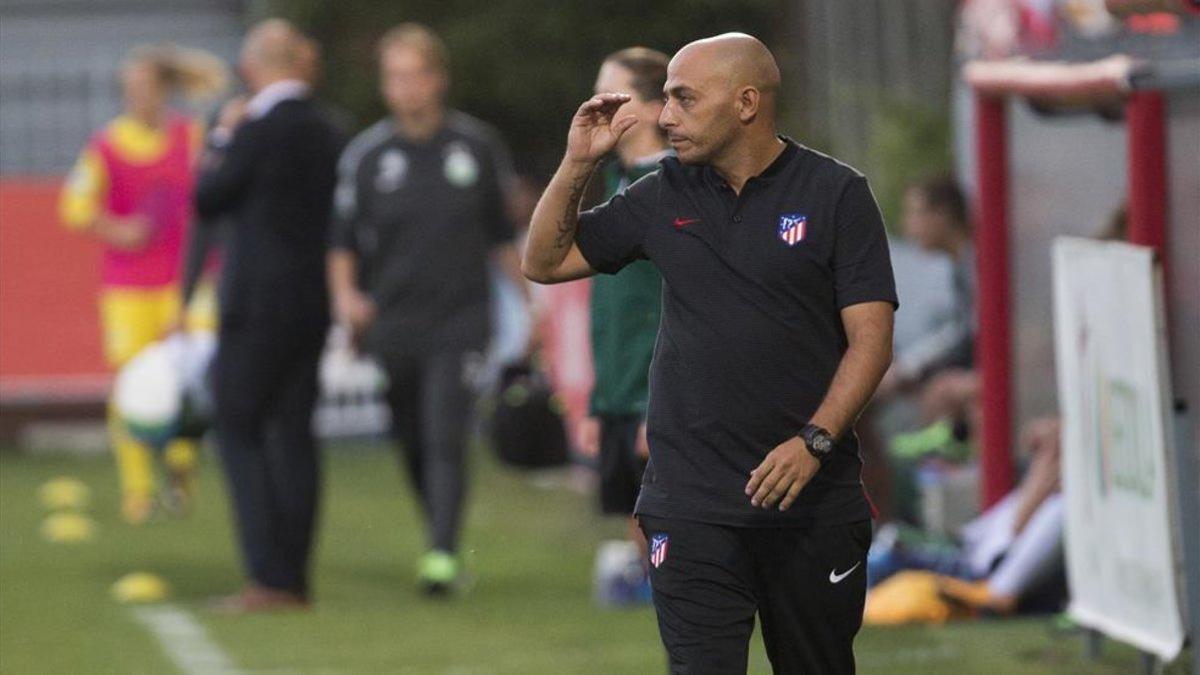 Villacampa, en su etapa al frente del Atlético de Madrid