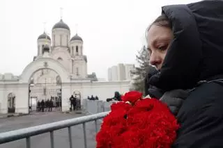 La despedida del opositor ruso Alekséi Navalni en Moscú, en imágenes