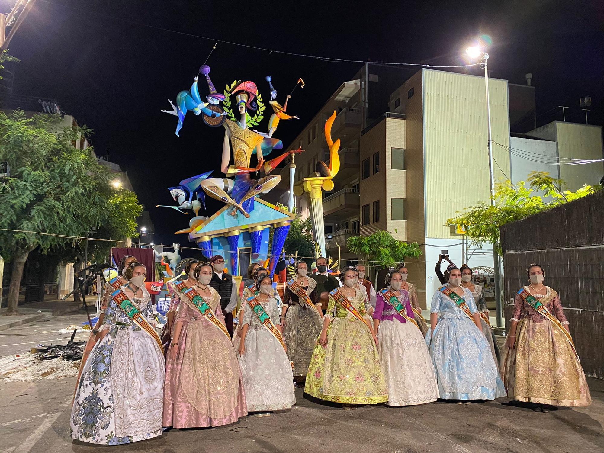 Todo lo que ha dado de sí la 'cremà' de las Fallas 2021 de Benicarló