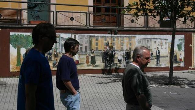 El mural de Alfredo Menéndez en El Paseín.