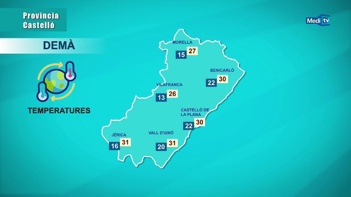 El tiempo | La previsión para el viernes en Castellón