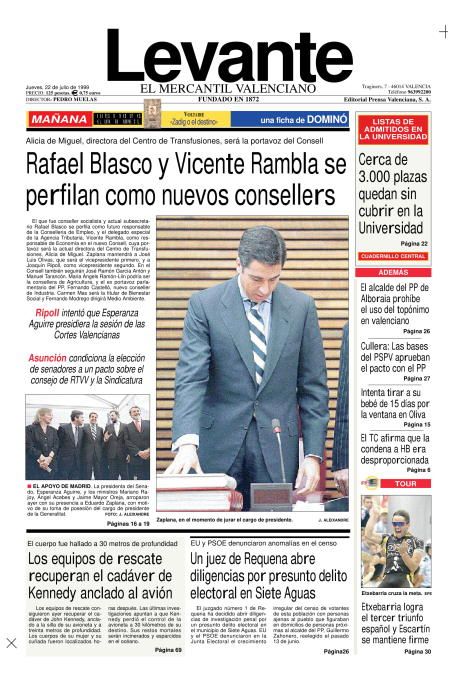 Las portadas de Zaplana