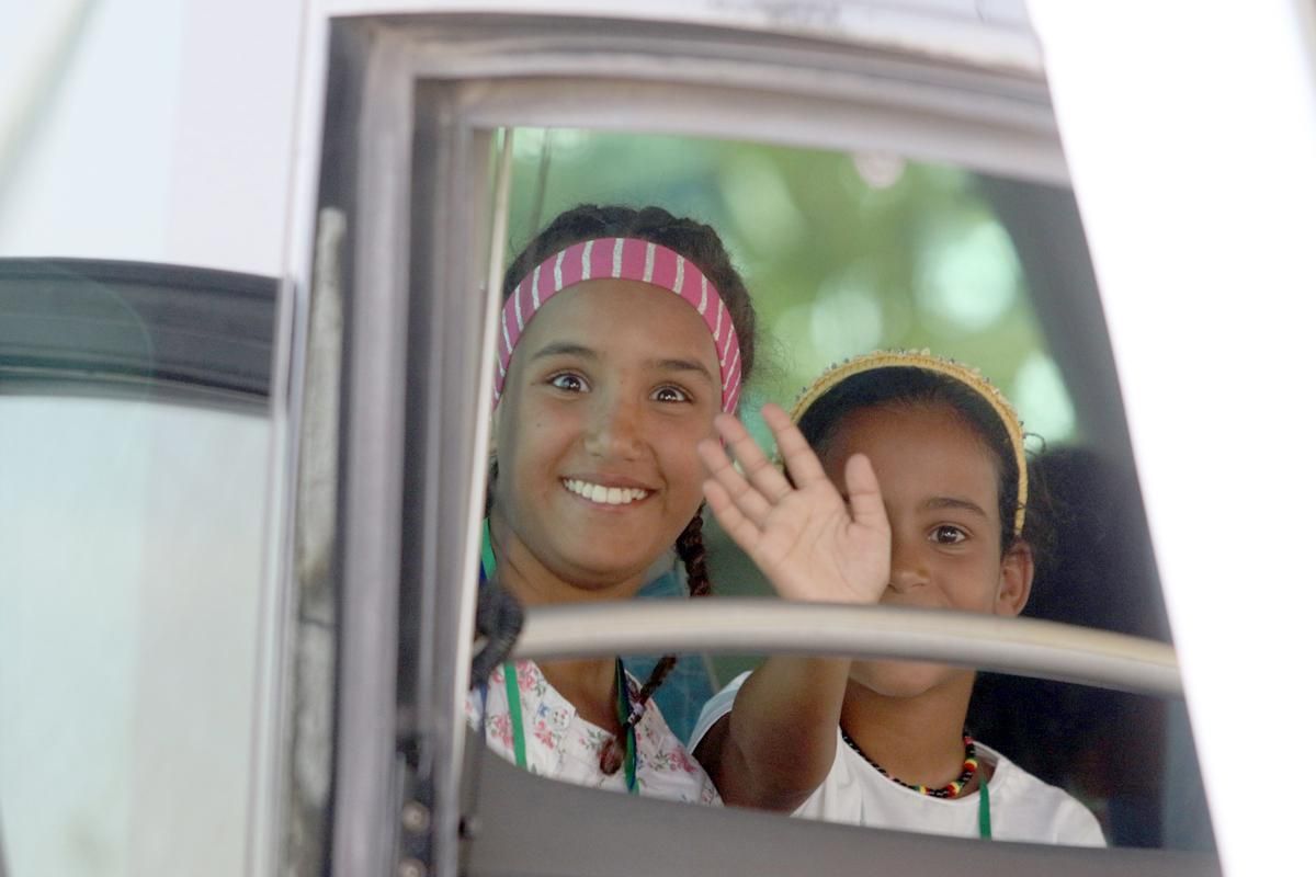 Despedida a los niños saharauis