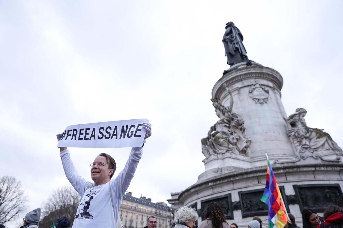 Multiples concentraciones por la libertad de Julian Assange