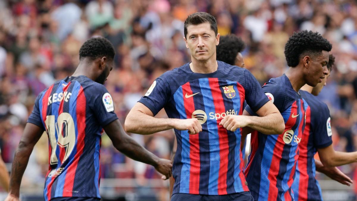 BARCELONA - ELCHE : El segundo gol de Lewandowski