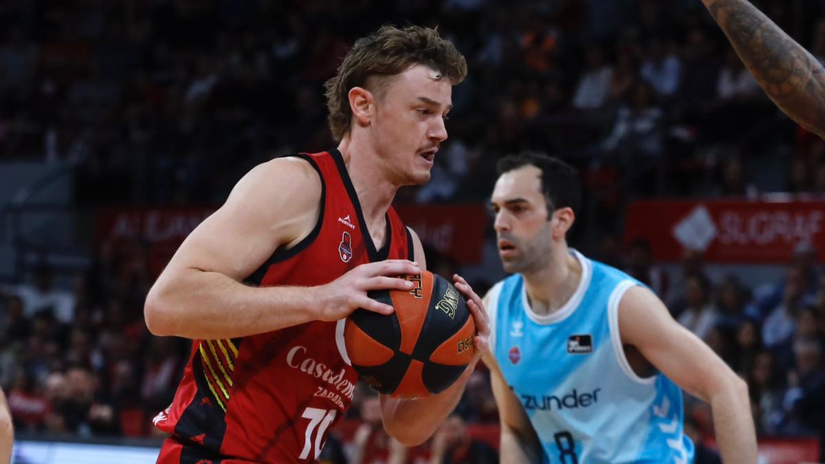 Finn Delany, durante el partido de este domingo.