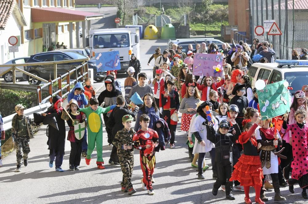 El carnaval del colegio de La Foz.
