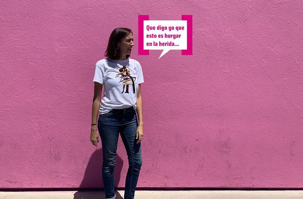 Camen Raya con bocadillo Cuore en Los Angeles