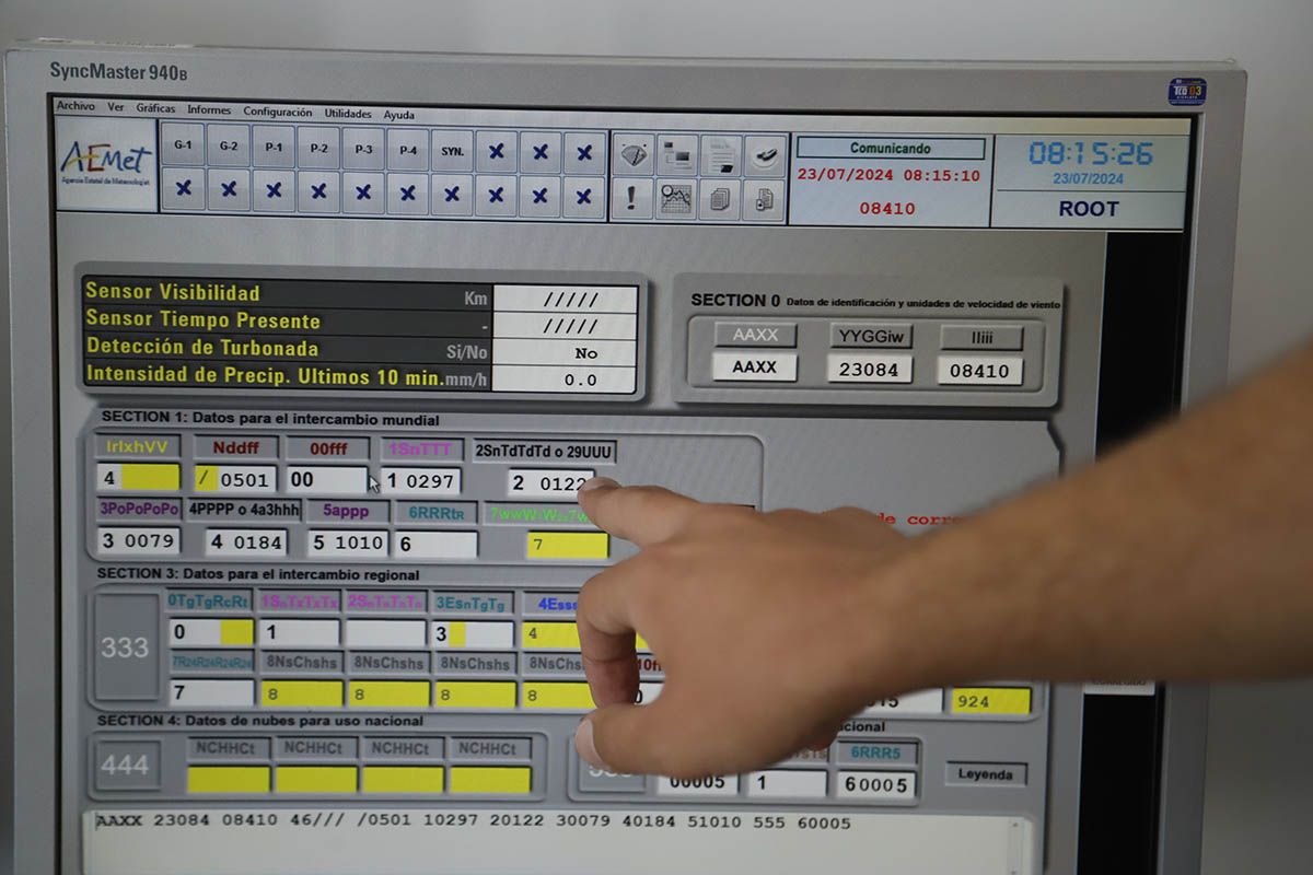 Las instalaciones de la AEMET en el aeropuerto de Córdoba