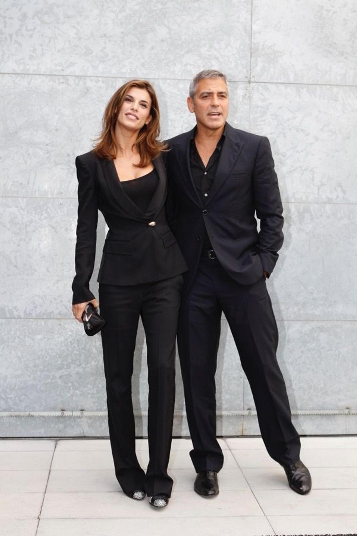 Elisabetta Canalis y George Clooney