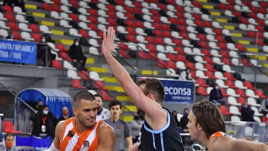 Dago Peña, en el partido contra el Breogán.