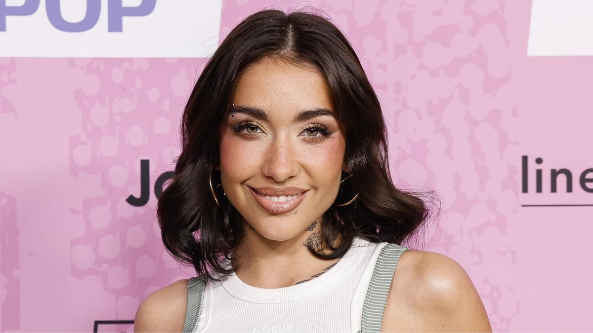 Maria Becerra en un evento en Madrid en abril