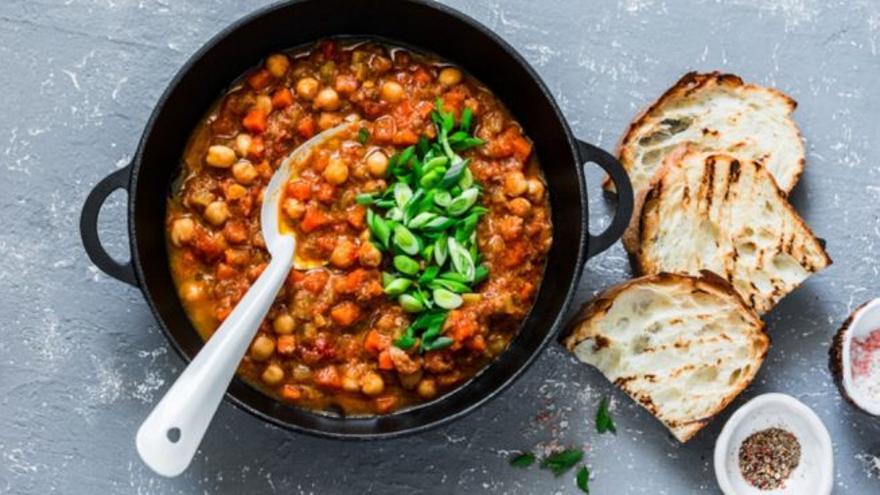 Garbanzos con setas