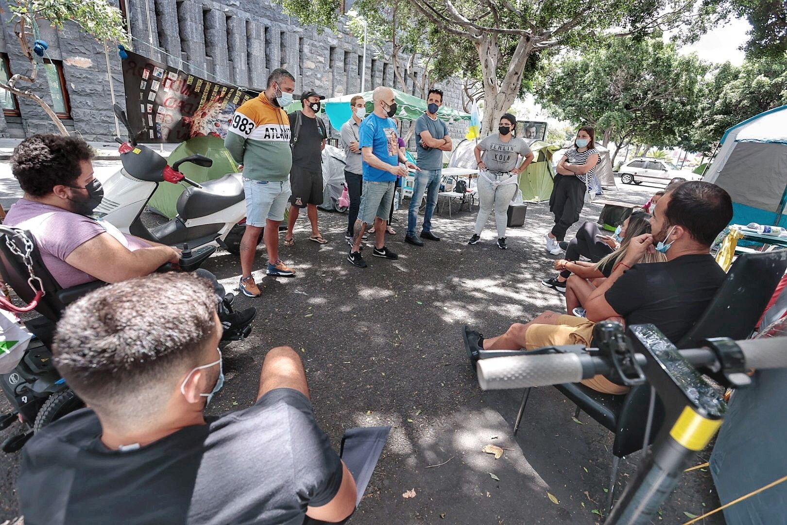 Asamblea de los campistas para informar reunión Visocan