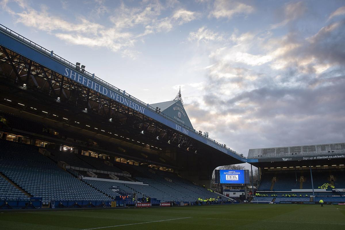 Vista general del estadio Hillsborough antes de un partido entre el Sheffield Wednesday y el Manchester City en Sheffield, disputado el 4 de marzo de 2020. EFE/EPA/PETER POWELL
