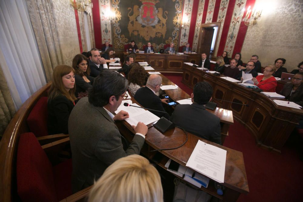 Pleno de presupuestos de Alicante