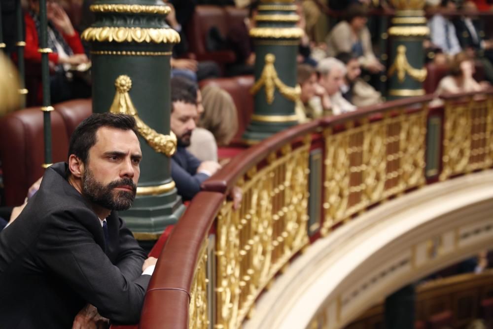 Entrada dels polítics presos al Congrés.