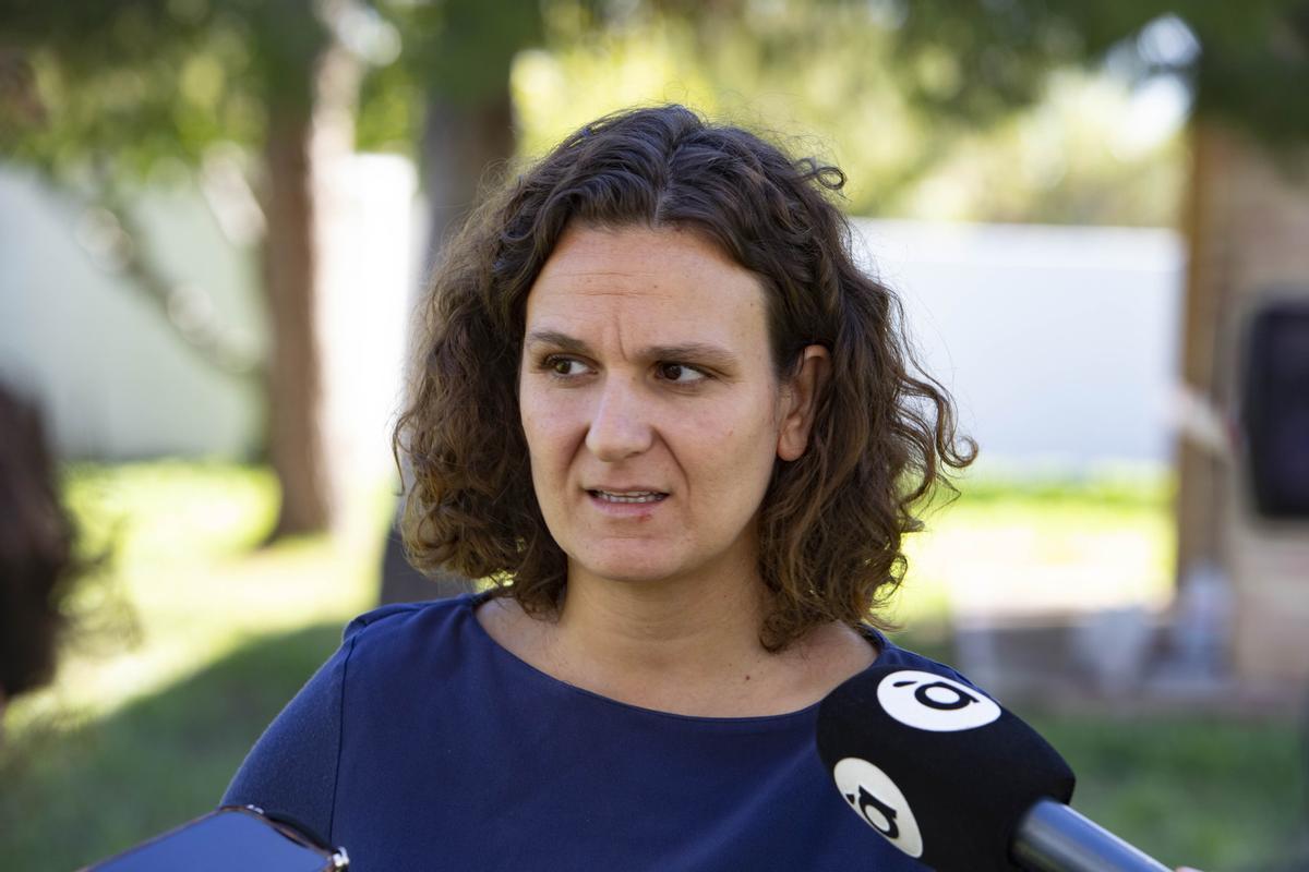 La secretaria autonómica, Paula Tuzón, en una visita al Parc Natural de l’Albufera