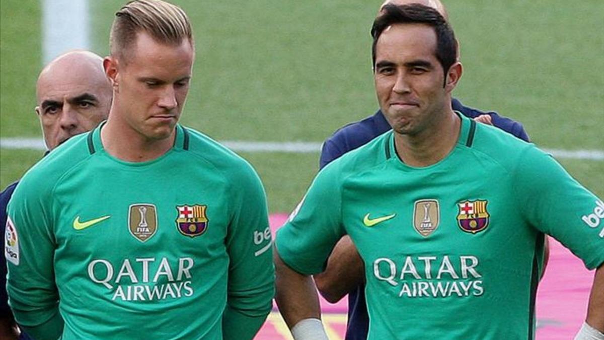 Ter Stegen y Bravo dejaron de competir en agosto