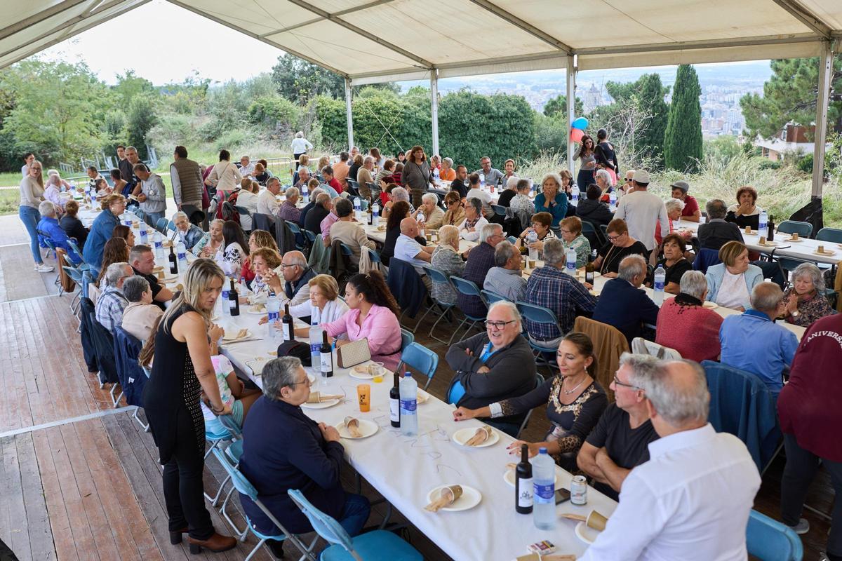 Dinar de germanor al castell de Montjuic, el setembre de l'any passat.