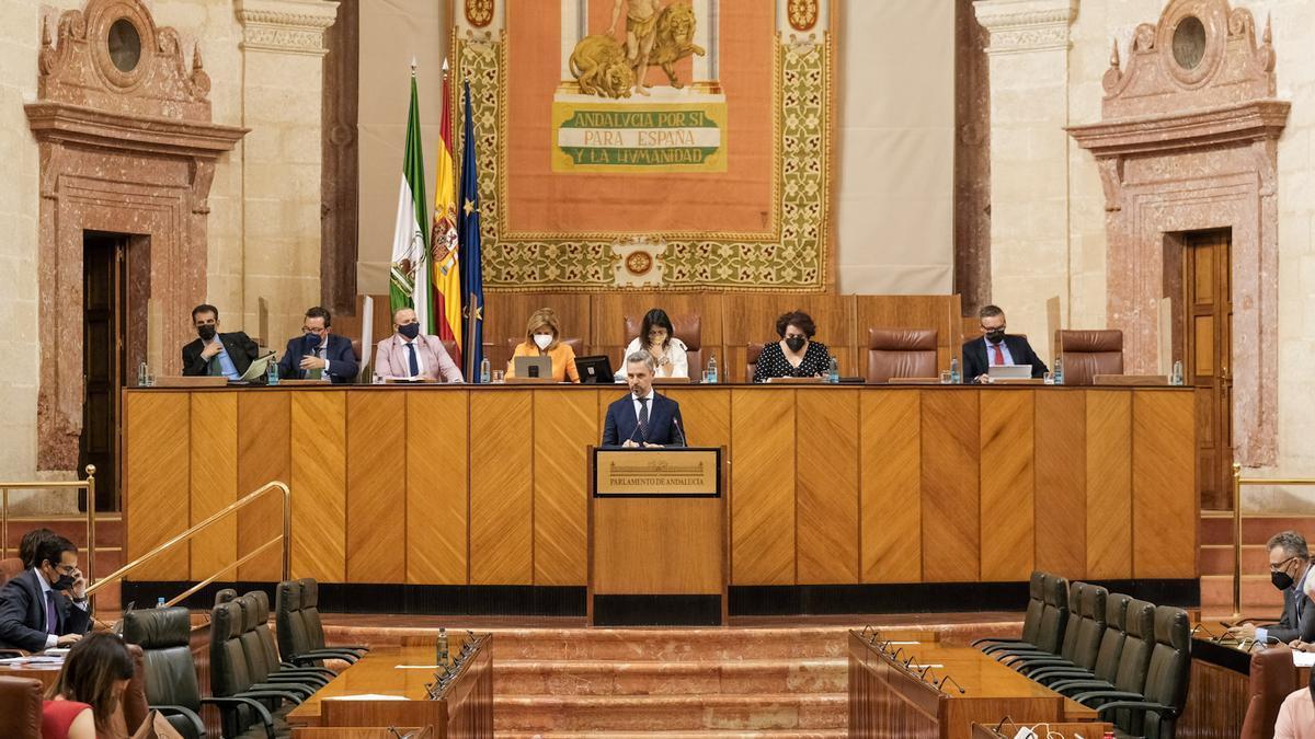 Imagen de una sesión del Parlamento andaluz.