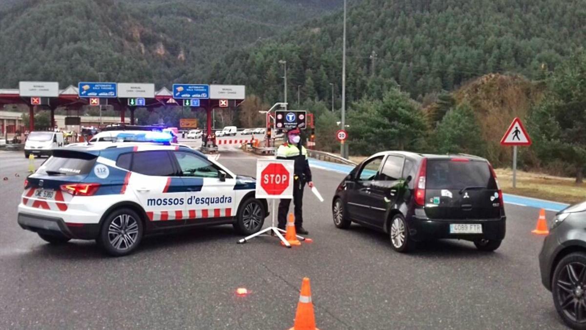 Control a l&#039;accés a la Cerdanya pel túnel del Cadí, el desembre passat