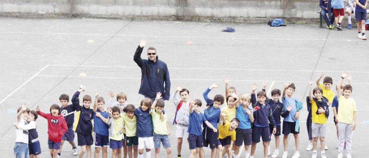 Algunos de los jugadores de baloncesto. FdV