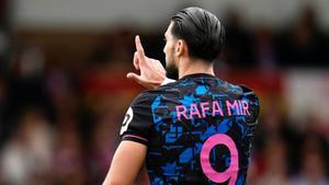 Rafa Mir celebrando su tanto en la Copa del Rey