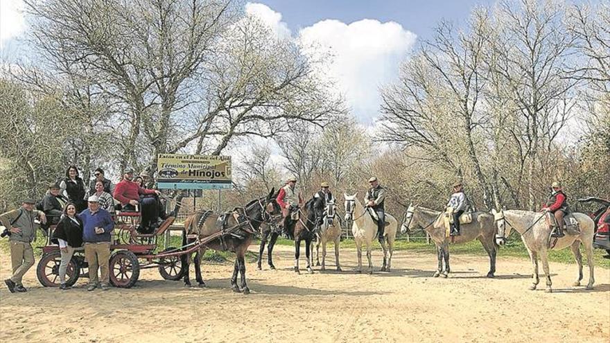 El camino desde Hinojos hasta la aldea de Almonte