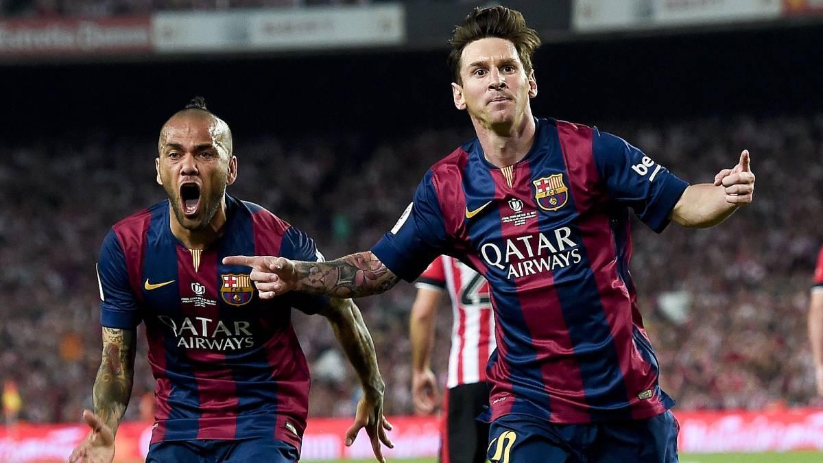 Dani Alves: "Insisto, que Messi venga un año al Barça conmigo..."