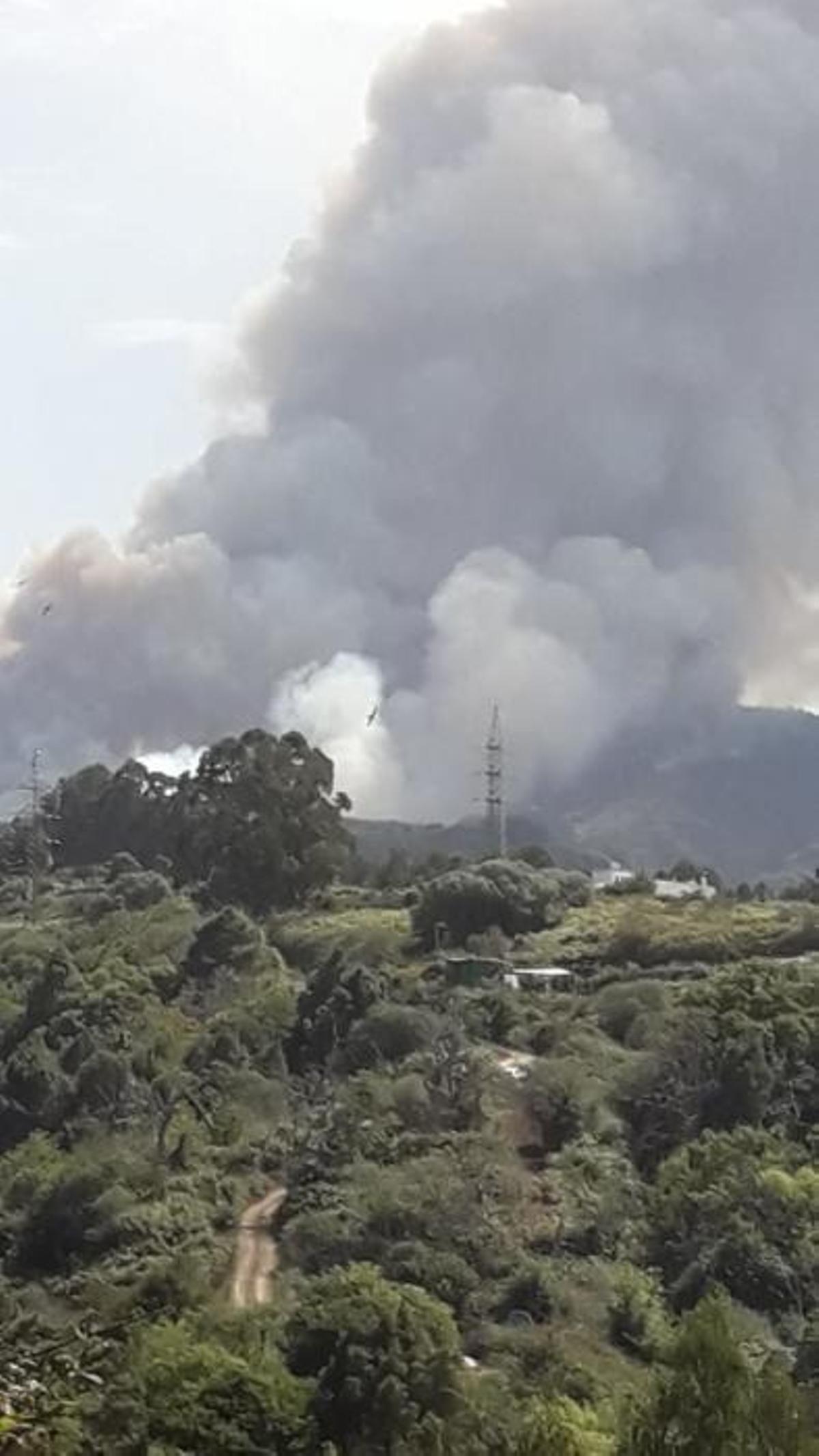 Perspectivas del incendio de Valleseco 17-08-19 Perspectivas del incendio de Valleseco 17-08-19