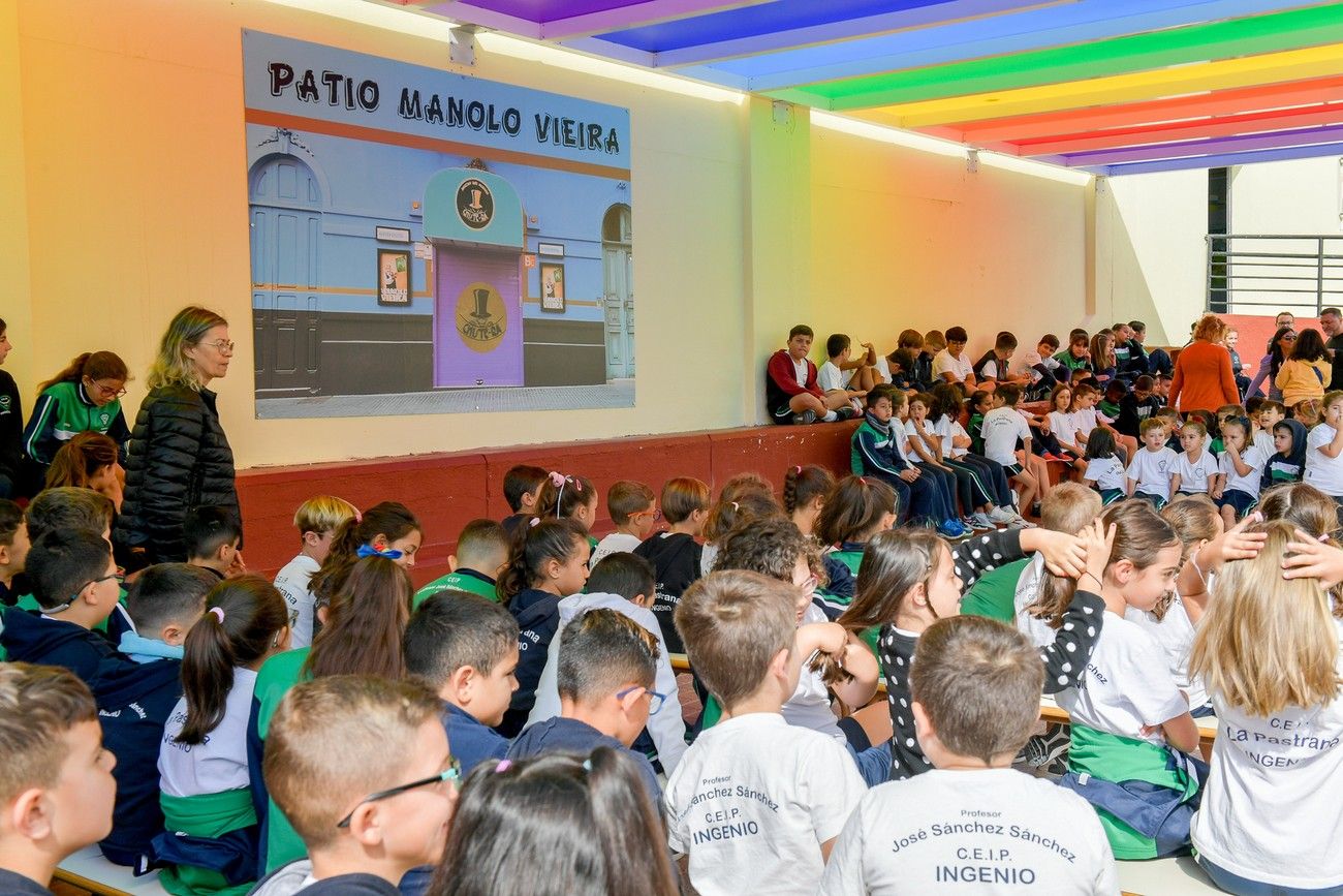 Inauguración del patio 'Manolo Vieira' en el CEIP La Pastrana (Ingenio)