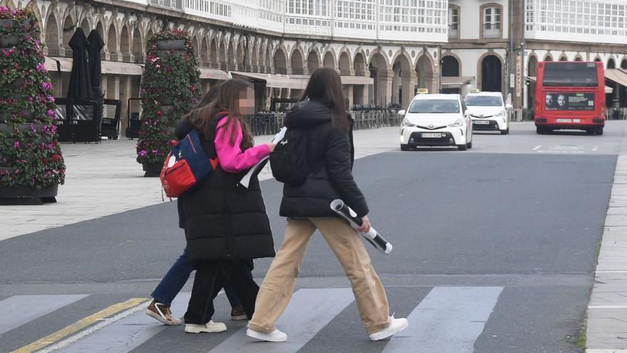 Circular por la Marina en A Coruña: entre el “cuidado” y el “riesgo”