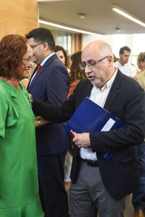 CANARIA. CABILDO INSULAR. LAS PALMAS DE GRAN CANARIA. Firma del pacto de Gobierno del Cabildo de Gran Canaria y presentación de las líneas estratégicas de trabajo. Fotos: Juan Castro  | 26/07/2019 | Fotógrafo: Juan Carlos Castro