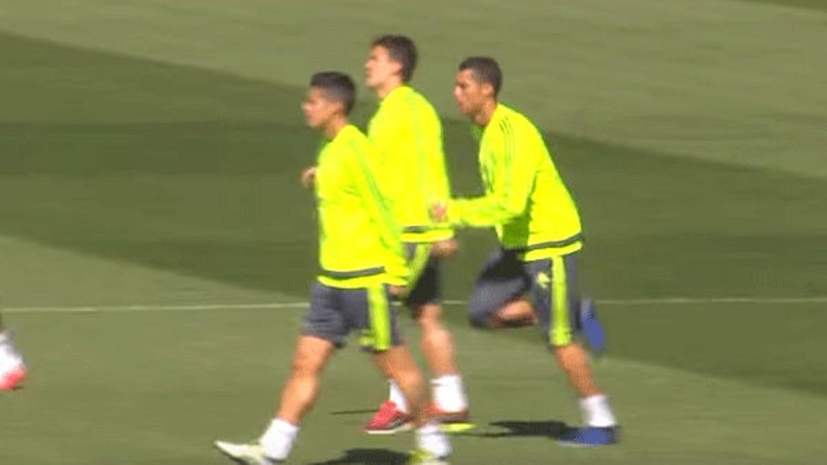 Entrenamiento del Madrid pensando en el City