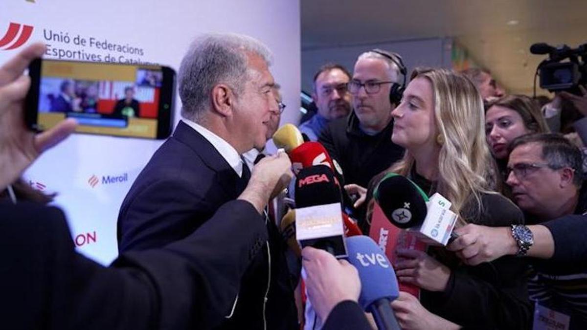 Laporta: "El objetivo principal es estar en todas las competiciones con posibilidades de ganarlas"