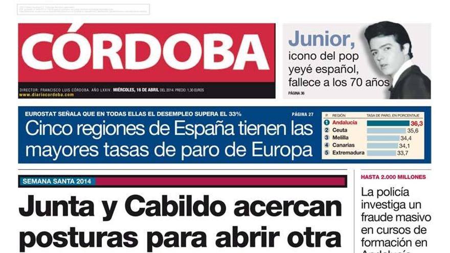 La portada de CÓRDOBA