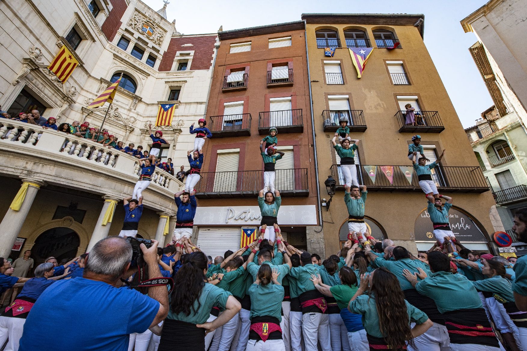 Els Castellers de Berga celebren el seu desè aniversari