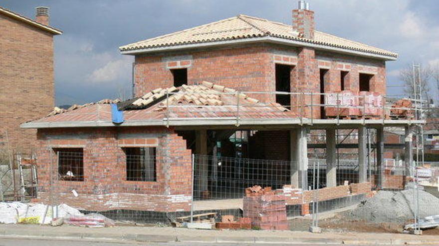 Un habitatge en construcció.