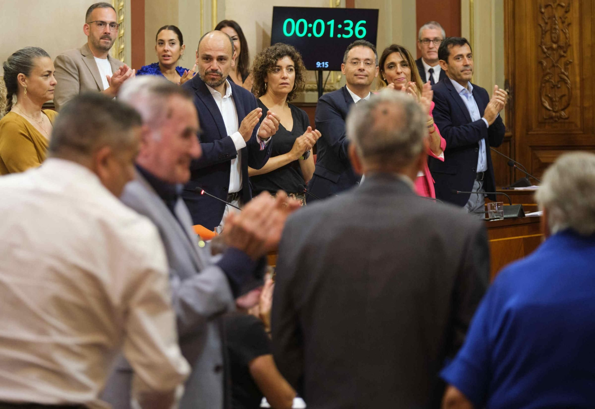 Homanaje a Juan Viñas en el Ayuntamiento de Santa Cruz