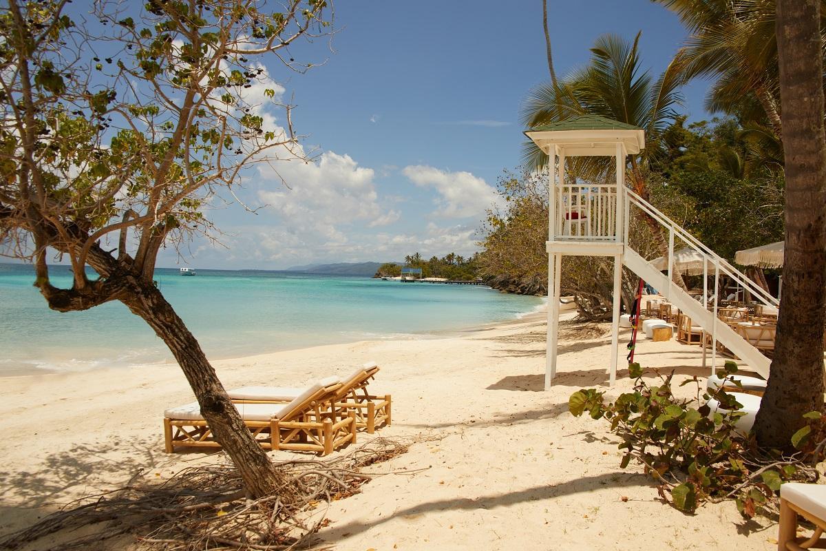 Playa privada de Cayo Levantado Resort.