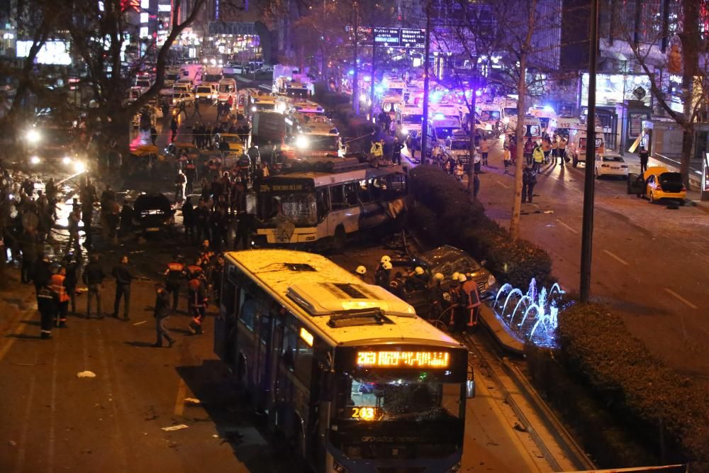 Atentado terrorista en el centro de Ankara