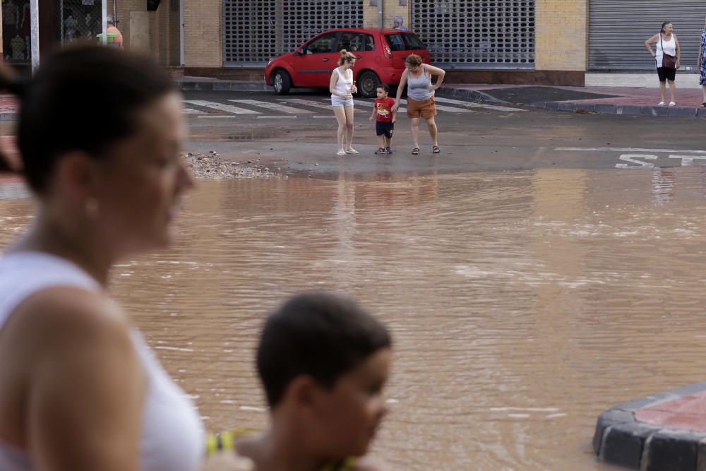 Imágenes de la lluvia en Murcia